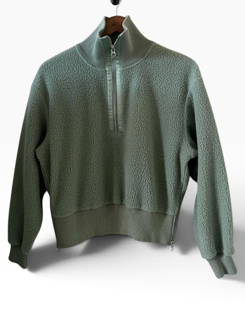 Varley Roselle Half Zip Pullover Fleece In Lily Pad Size XS